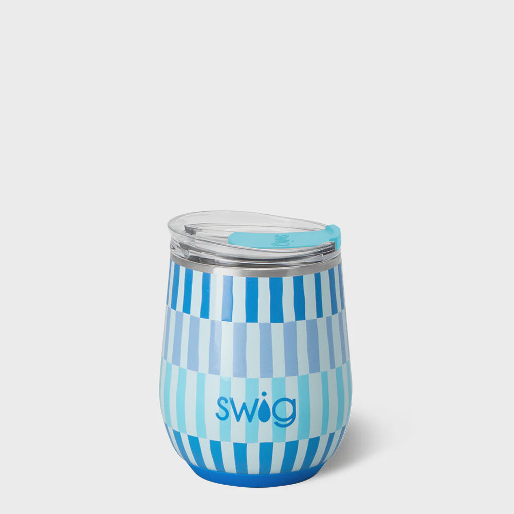 SWIG Stemless Wine Cup - 12 oz. - S102-C12-TG - Glacier Stripe