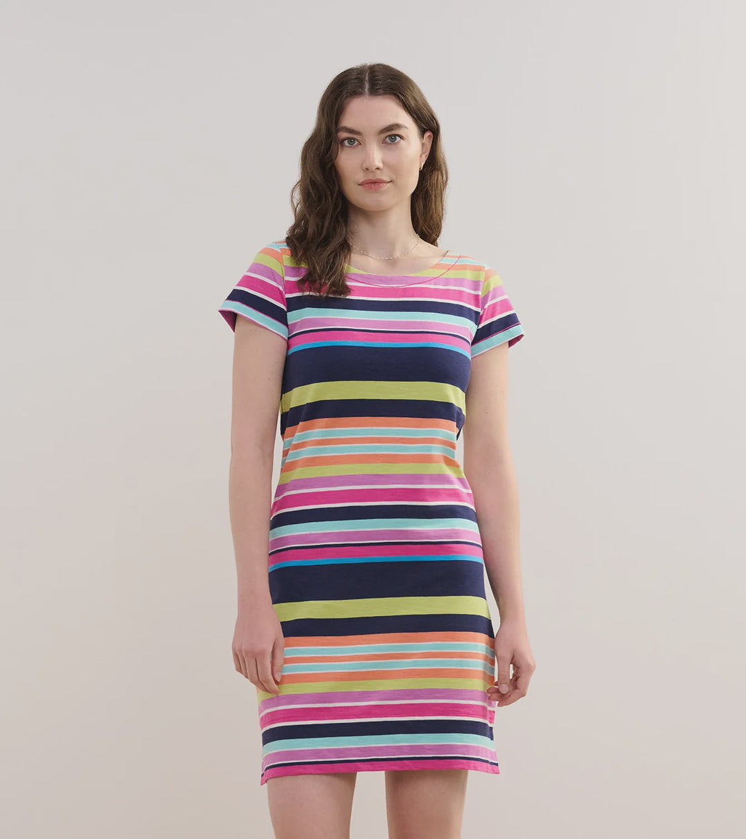 Hatley Nellie Dress - Hot Stripes - S25HEL179A - Patriot Blue