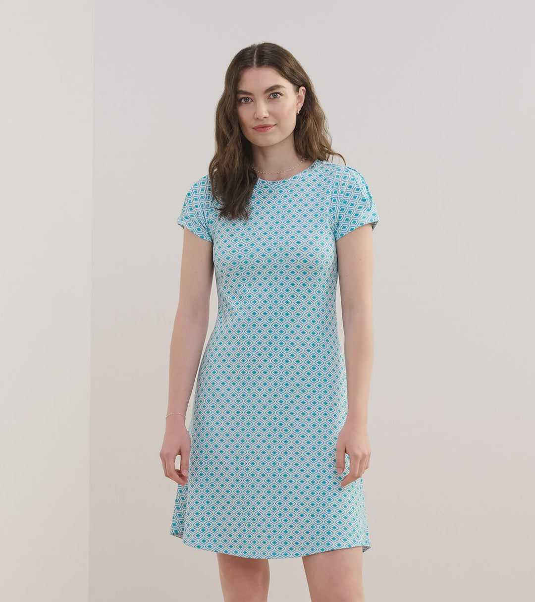 Hatley Sienna Dress - Painted Petals - S25PAL1808 - Malibu Blue