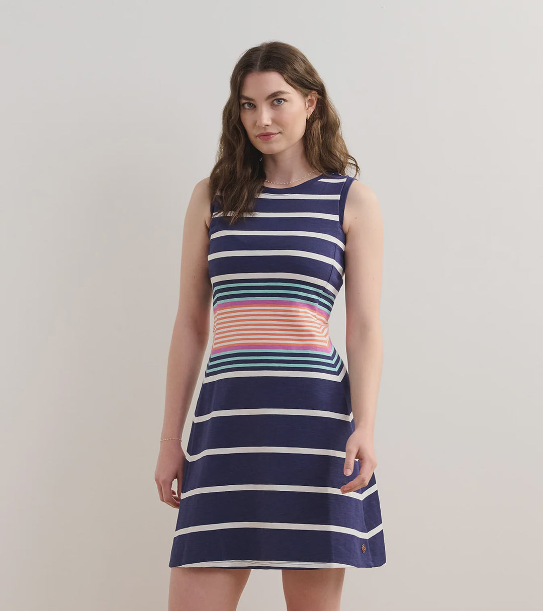 Hatley Sarah Dress - Sunset Stripes - S25SSL1284 - Patriot Blue