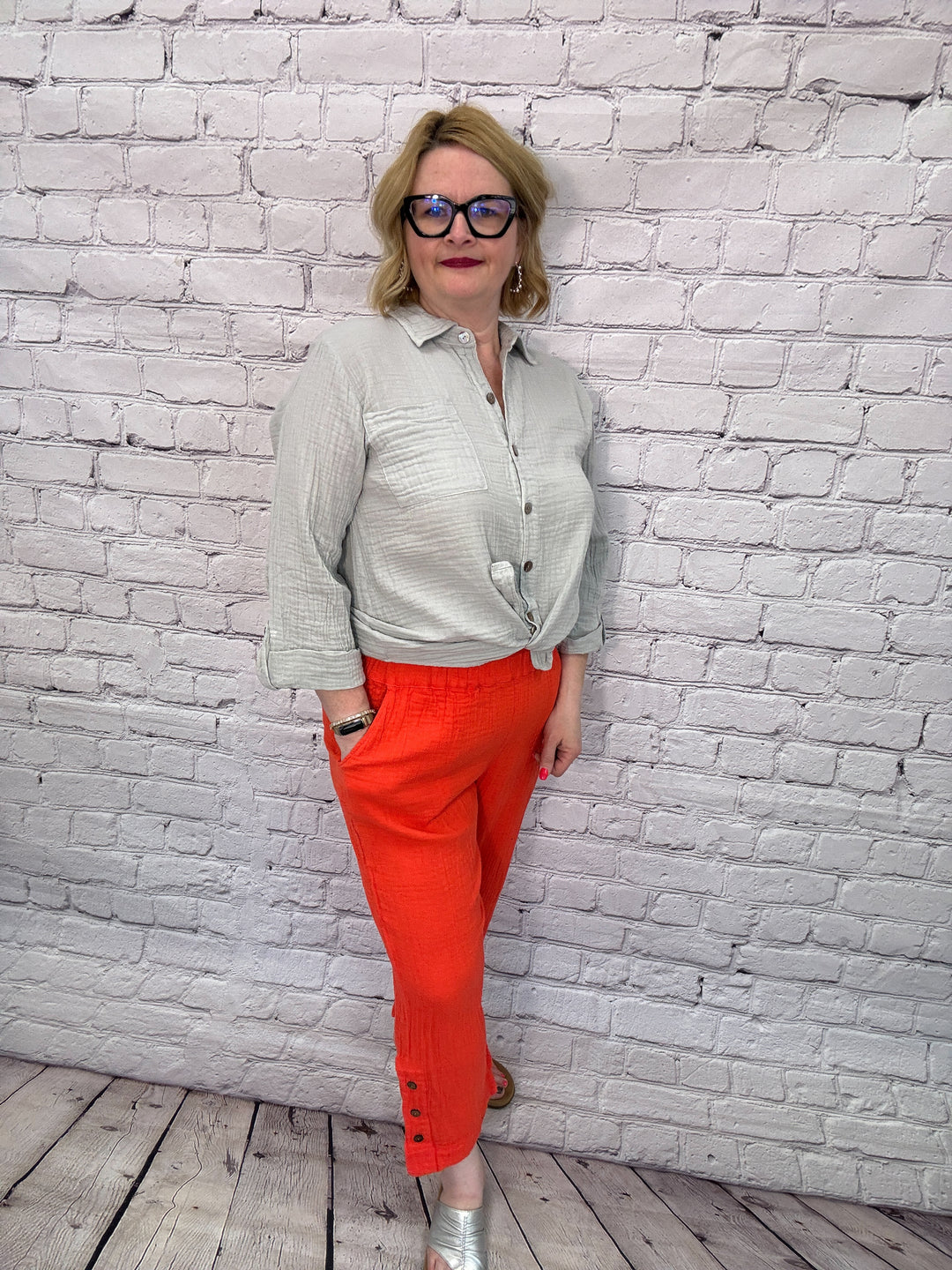 Shannon Passero Mira Crop Pant 5353-Sunset Coral