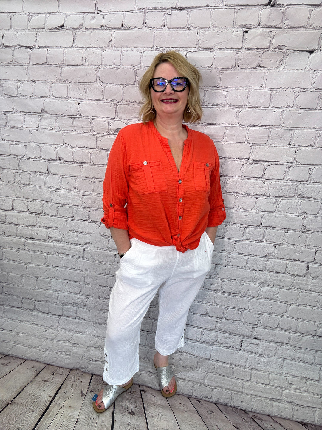 Shannon Passero Mira Crop Pant 5353-White