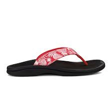 Womens Olukai Ohana Sandal 20110-LFOX Lehua Flower/Onyx