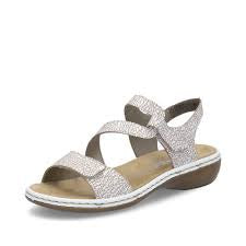 Womens Rieker Backstrap Sandal 659C7-81 Taupe Multi