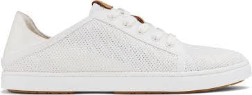Womens Olukai Pehuea Li Laced Sneaker 20379-4R4R White
