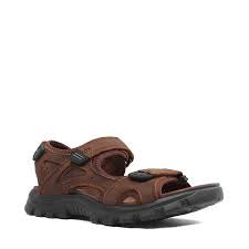 Mens Josef Seibel "Bart 01" Adjustable Velcro Sandal 253311-11-300 Brown