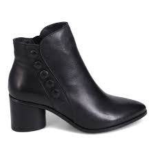 Miz Mooz Judie Stacked Heel Boot IB23544-Black