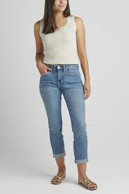 JAG Carter Girlfriend Roll-Up Jean J2967ECF209-MIVI Mid Vintage