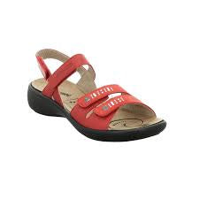 Womens Romika "Ibiza 86" Back-Strap Sandal - Red