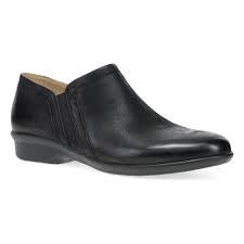 Womens DANSKO Cheryl Leather Slip-On Shoe - WIDE - 1050102020037 Black