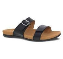 Womens Dansko Justine Slip-On Adjustable Sandal 6220500200 - Black