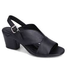 Womens Bueno "Chloe" Sling Back Heeled Sandal - Black