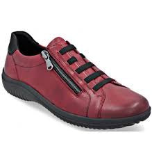 Womens Rieker Sneaker w/ Side Zip D1E09-35 Red