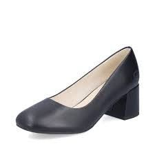 Womens Rieker Leather Dress Shoe 44750-04 Black
