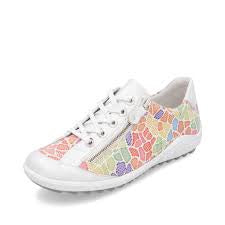 Remonte Liv Sneaker w/ Side Zip R1402-97 Floral Combo