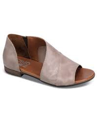 Womens Bueno "Tanner" Ope-Toe Shoe - Light Grey