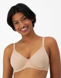 Bali "Breathe" 2-Ply Underwire Lace Bra B7590-Almond