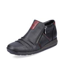 Womens Rieker Ankle Boot w/ Side Zipper 44266-00 Black - 1 ONLY SIZE 36 (5-5.5) - 20%