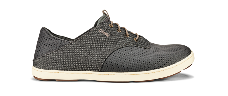 Mens Olukai Nohea Moku Sneaker 10283-2610 Charcoal/Clay