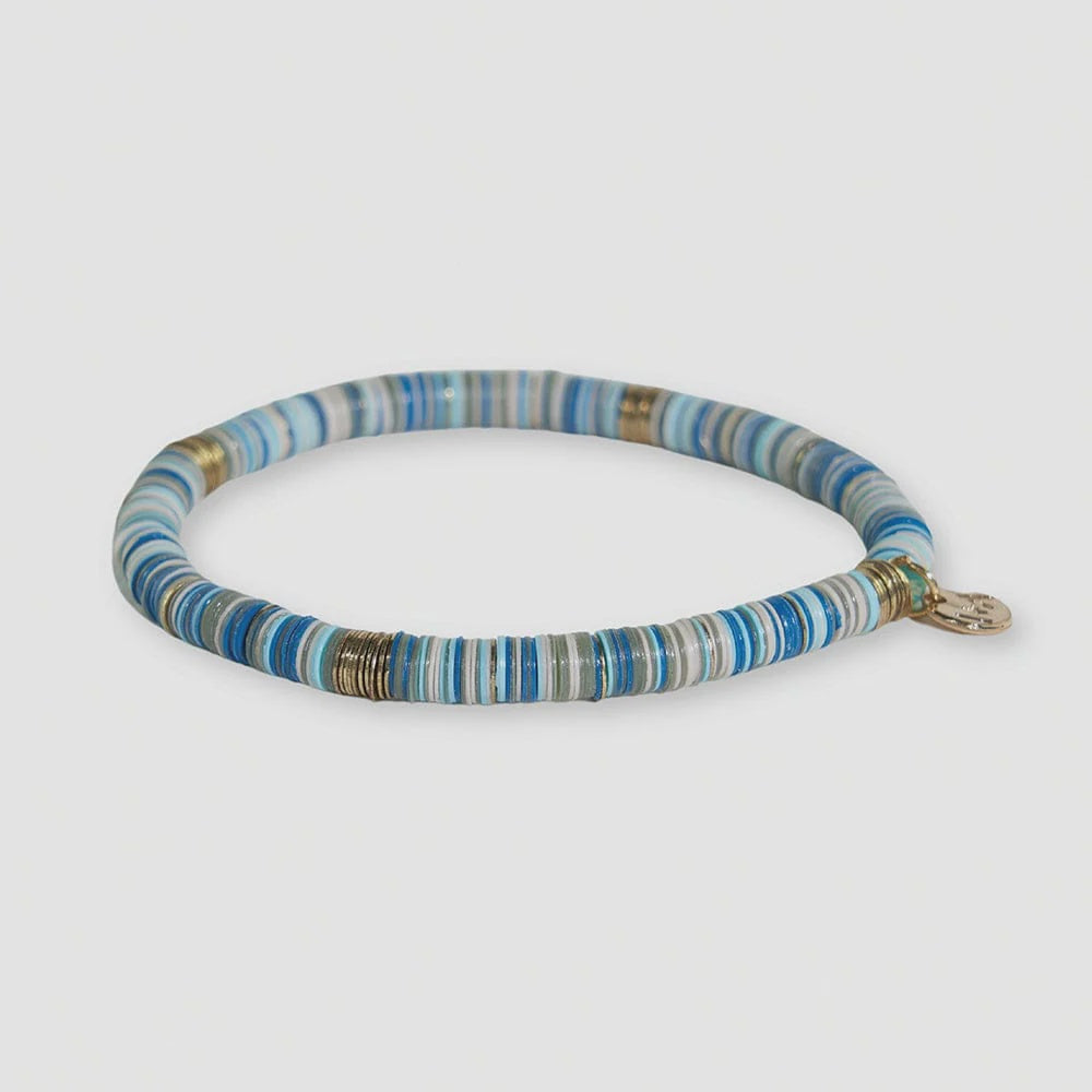 Ink + Alloy Grace Stretch Bracelet - Blue Mix