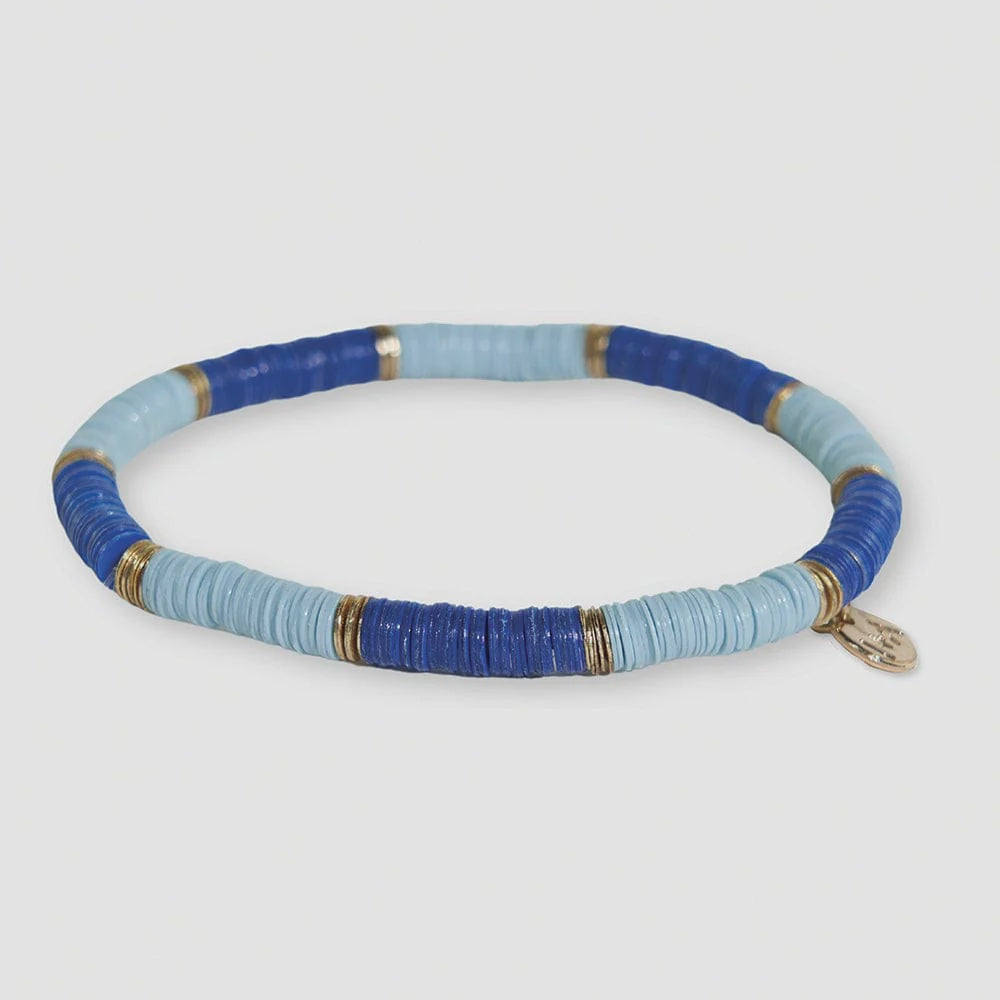 Ink + Alloy Grace Stretch Bracelet - Lapis/Blue