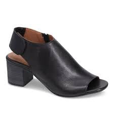 Womens Bueno "Rachel" Backstrap Heeled Sandal - Black