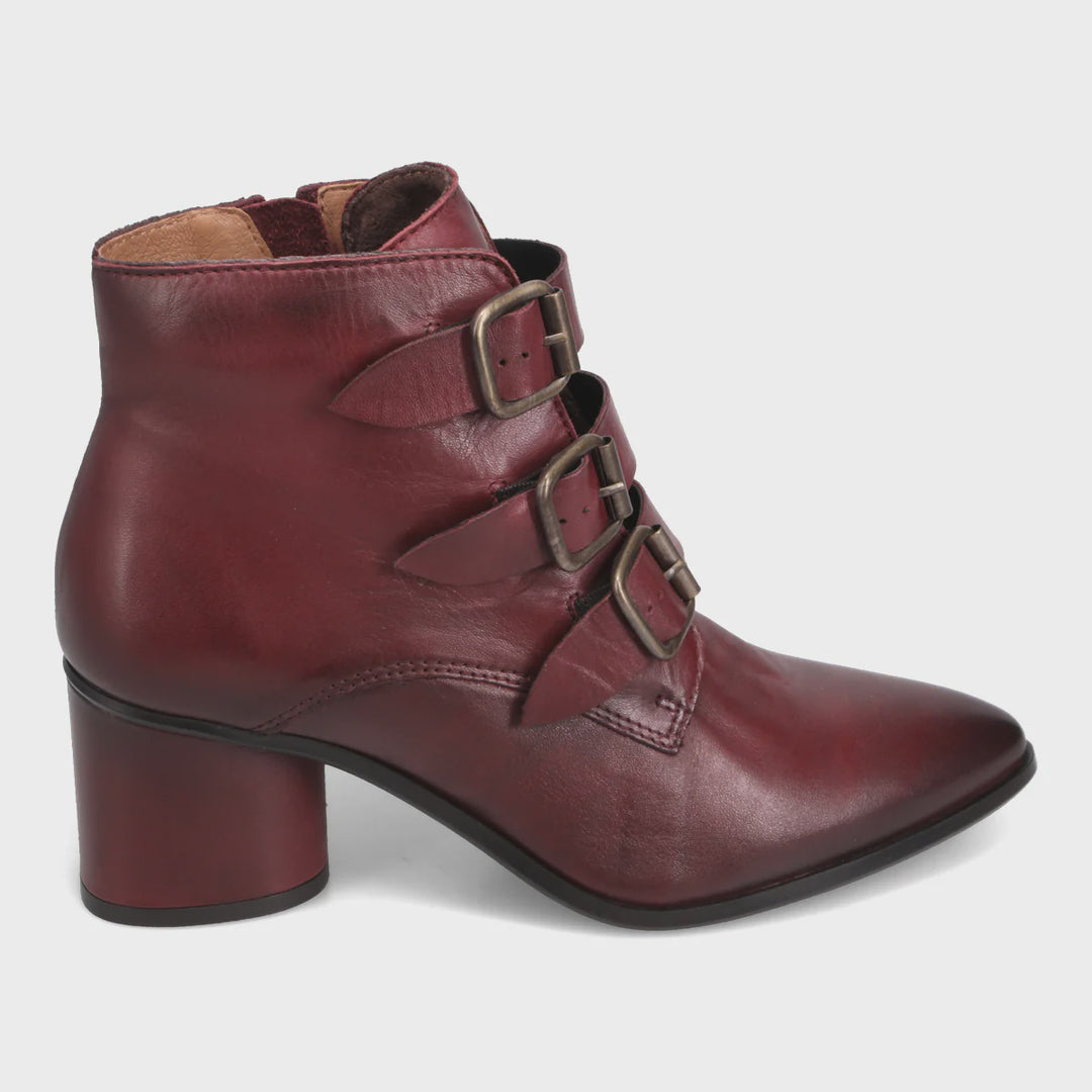 Miz Mooz Janae Heeled Boot IB23539 - Bordeaux Antique