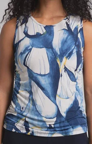 Sympli Slim Fete Sleeveless Top 21217P - Watery Reflections