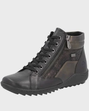 Remonte Laced Ankle Boot R1458-03 Black Combo