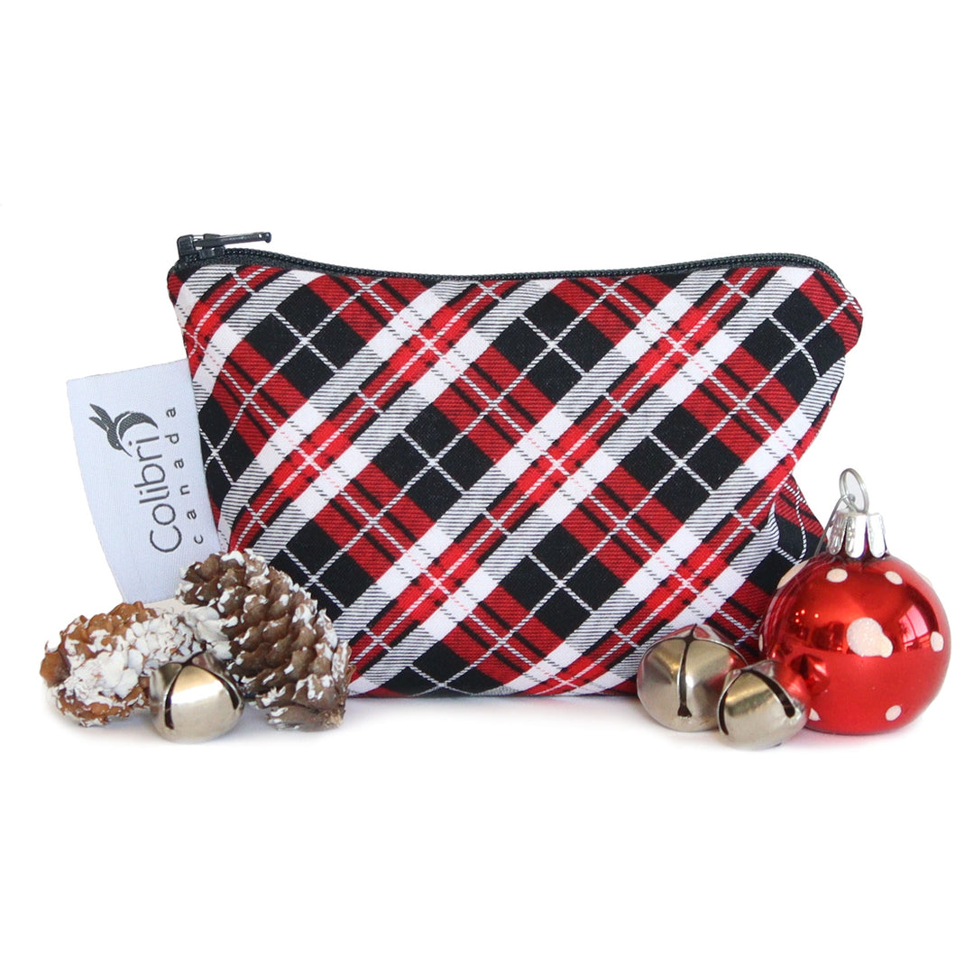 Small Snack Bag - Holiday Plaid