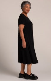 Sympli Fit and Flare Dress 28196-1 Black