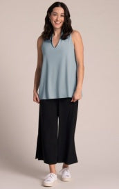 Sympli Deep V Trapeze Tank 21191-Stone Blue