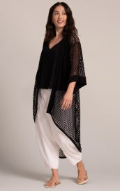 Sympli Honeycomb Kimono HON25197-4 Black