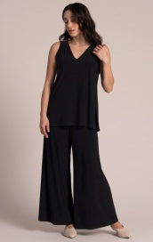 Sympli Go To V-Neck Relax Tank 21230-BLK Black