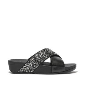 Fit Flop Lulu Crystal Slide Sandal JE2-090 Mix Metallic