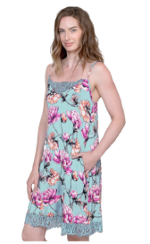 Latte Love Cami Nightie ILW10KO120AP - Aqua Peony