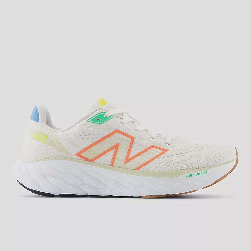 Womens New Balance Fresh Foam X - W880R14-Salt/Red/Coastal Blue