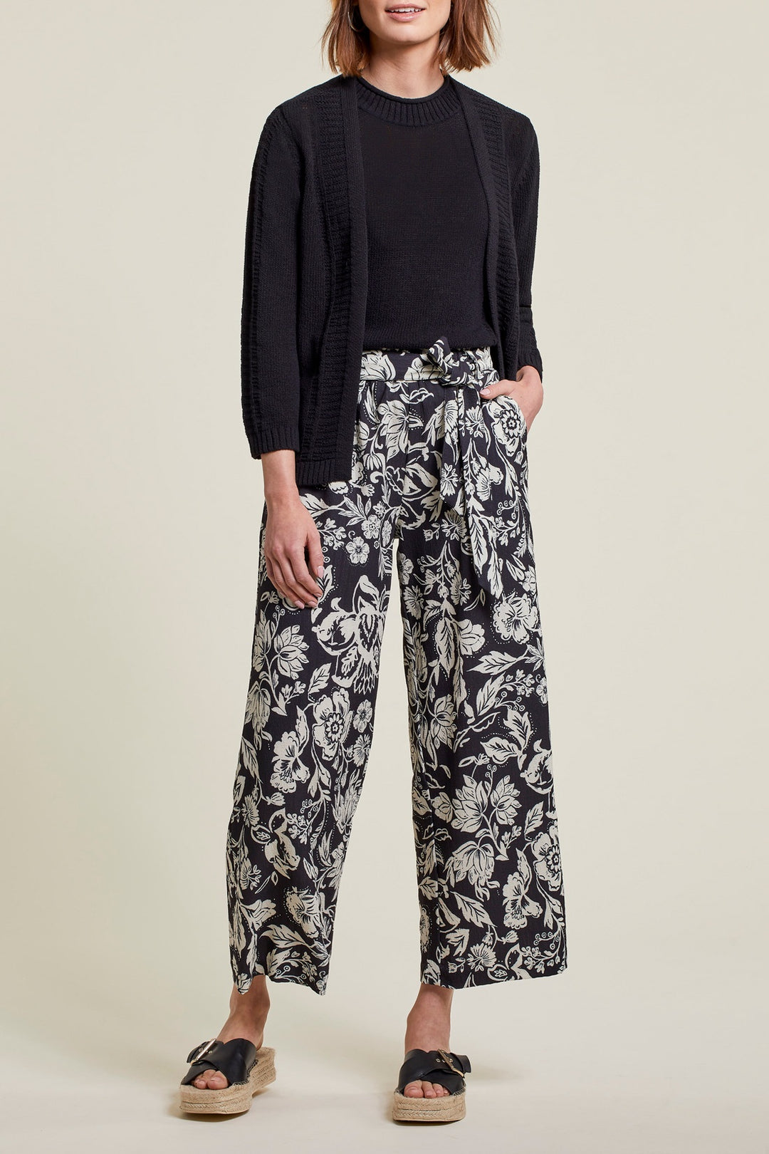 Tribal Pull-On Belted Ankle Pant 1229O-3693-3042 French Oak