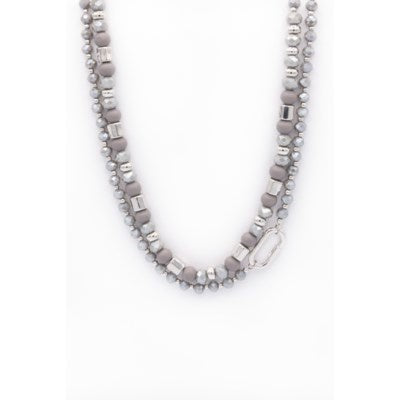 Caracol Necklace 1628-GRY-S
