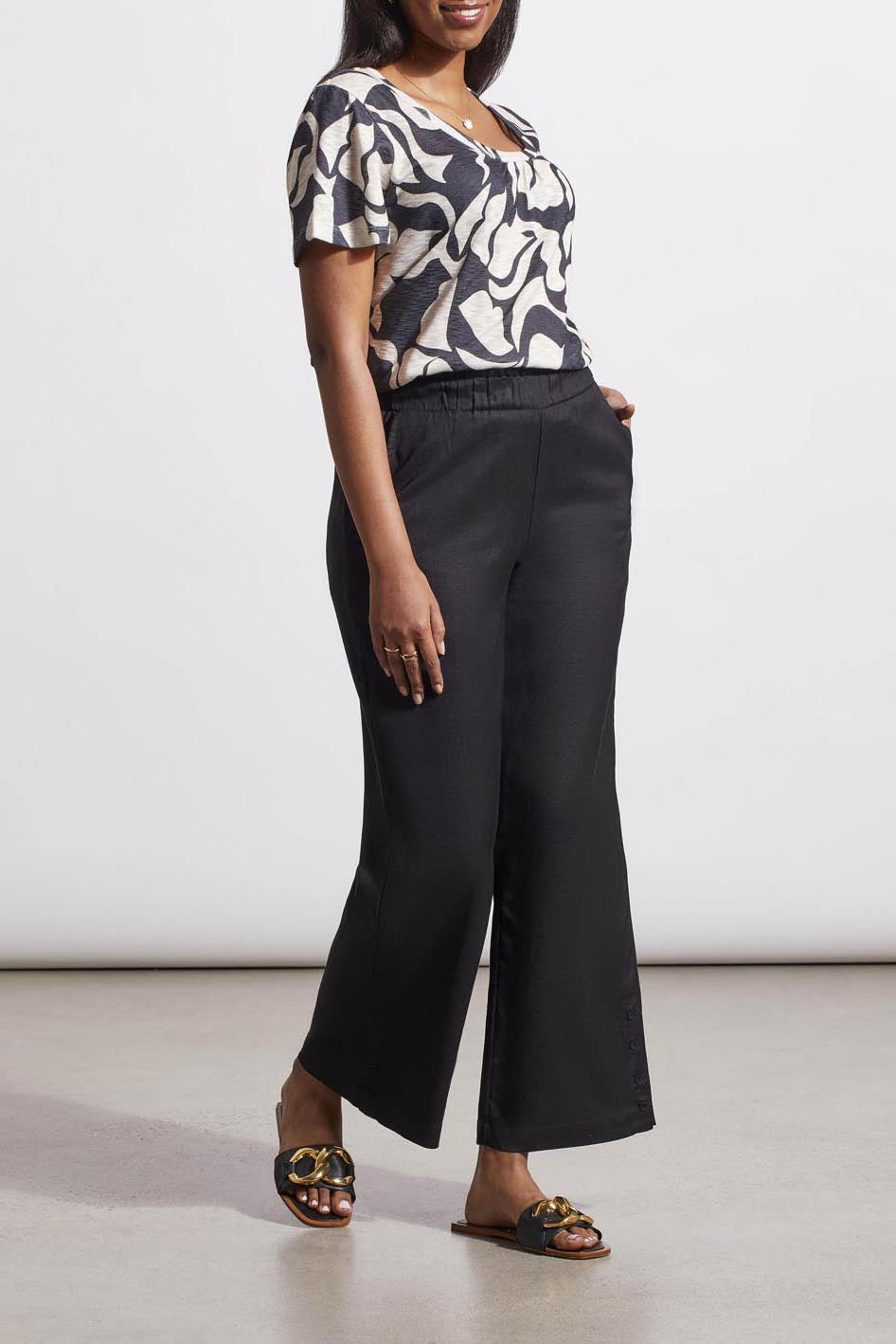 Tribal Pull-On Ankle Pant w/ Hem Vent 1794O-4525-0002 Black