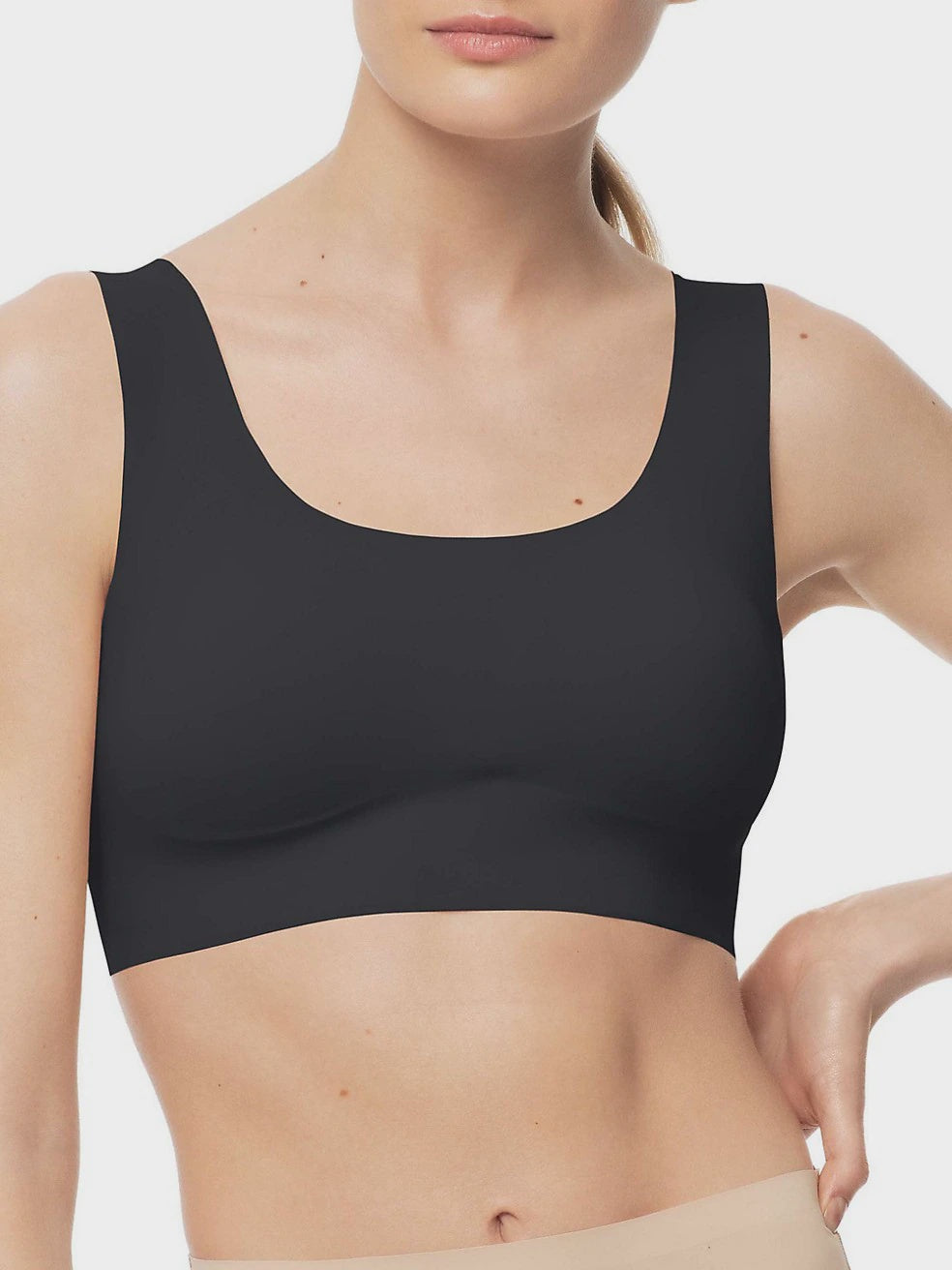 Wonderbra "New Wave" Ultralight Pull-On Wire Free Bra E3491H-BKI Black