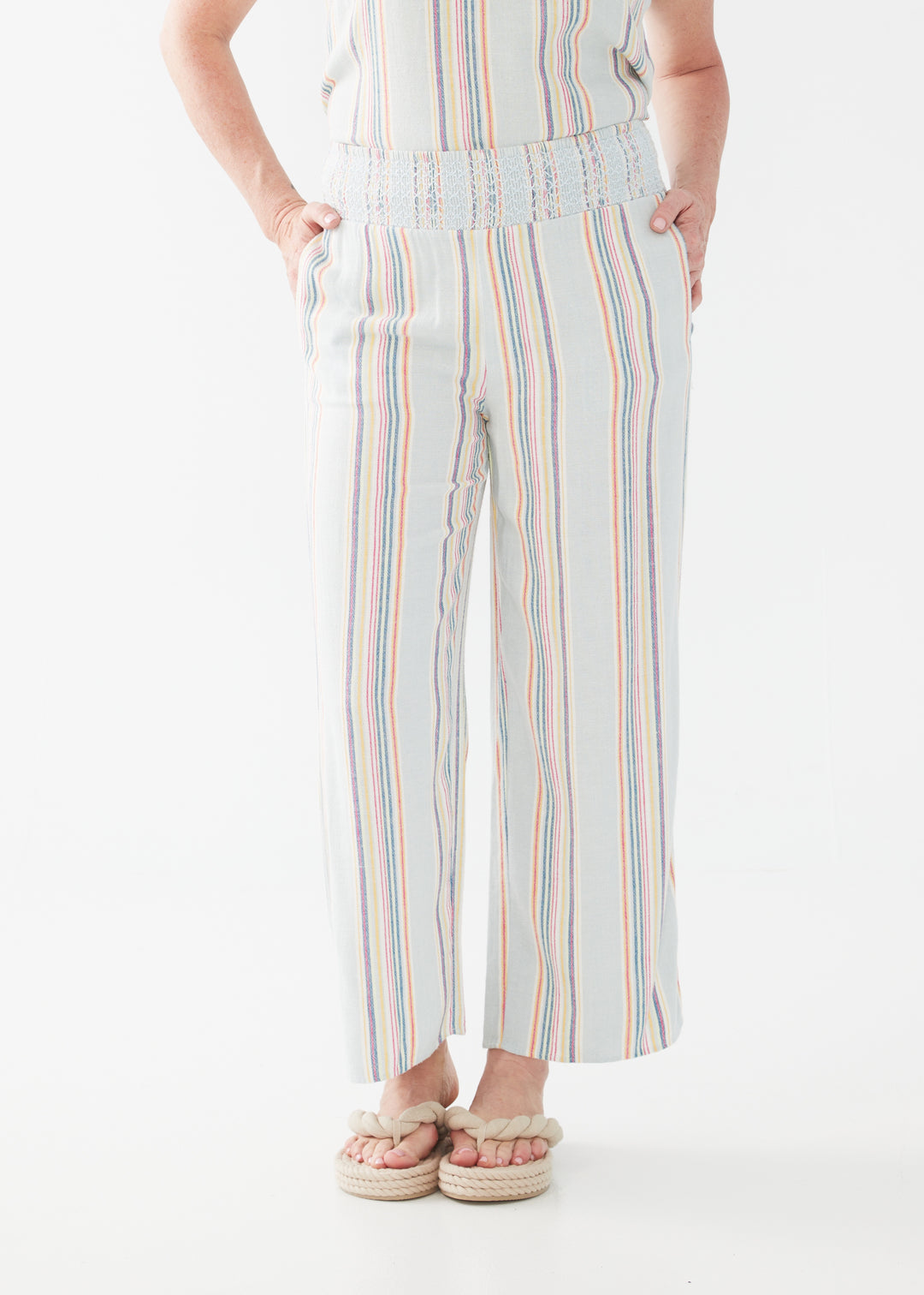 FDJ Woven Pull-On Stripe Pant 2038983 Multi
