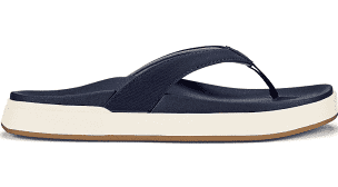 Womens Olukai Nu'a Pi'o Thong Sandal 20445-DEDE Trench Blue