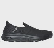 Mens Skechers "Slip-ins" GO WALK AF 2.0 Sneaker - X-Wide - 216600WW-BBK Black