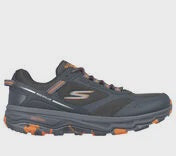 Mens Skechers GO RUN Trail Runner - Marble Rock 2.0 - 220917WW- Wide - GYOR Grey/Orange