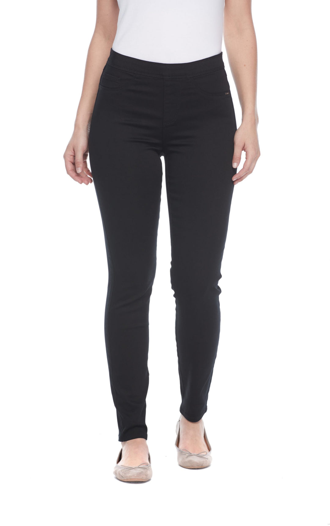FDJ French Dressing Pull-On Slim Pant 272506N-EBN Ebony