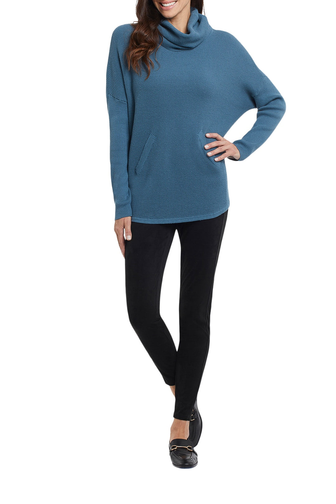 Tribal Cowl Neck Sweater 4655O-576-2900 Tapestry