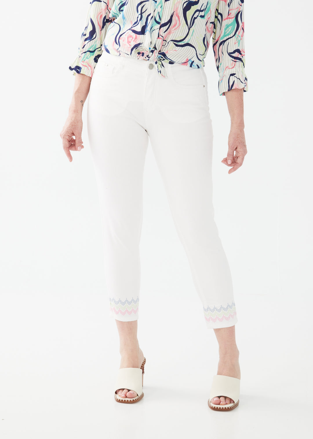 FDJ Christina Slim Crop 5273511-WHT White