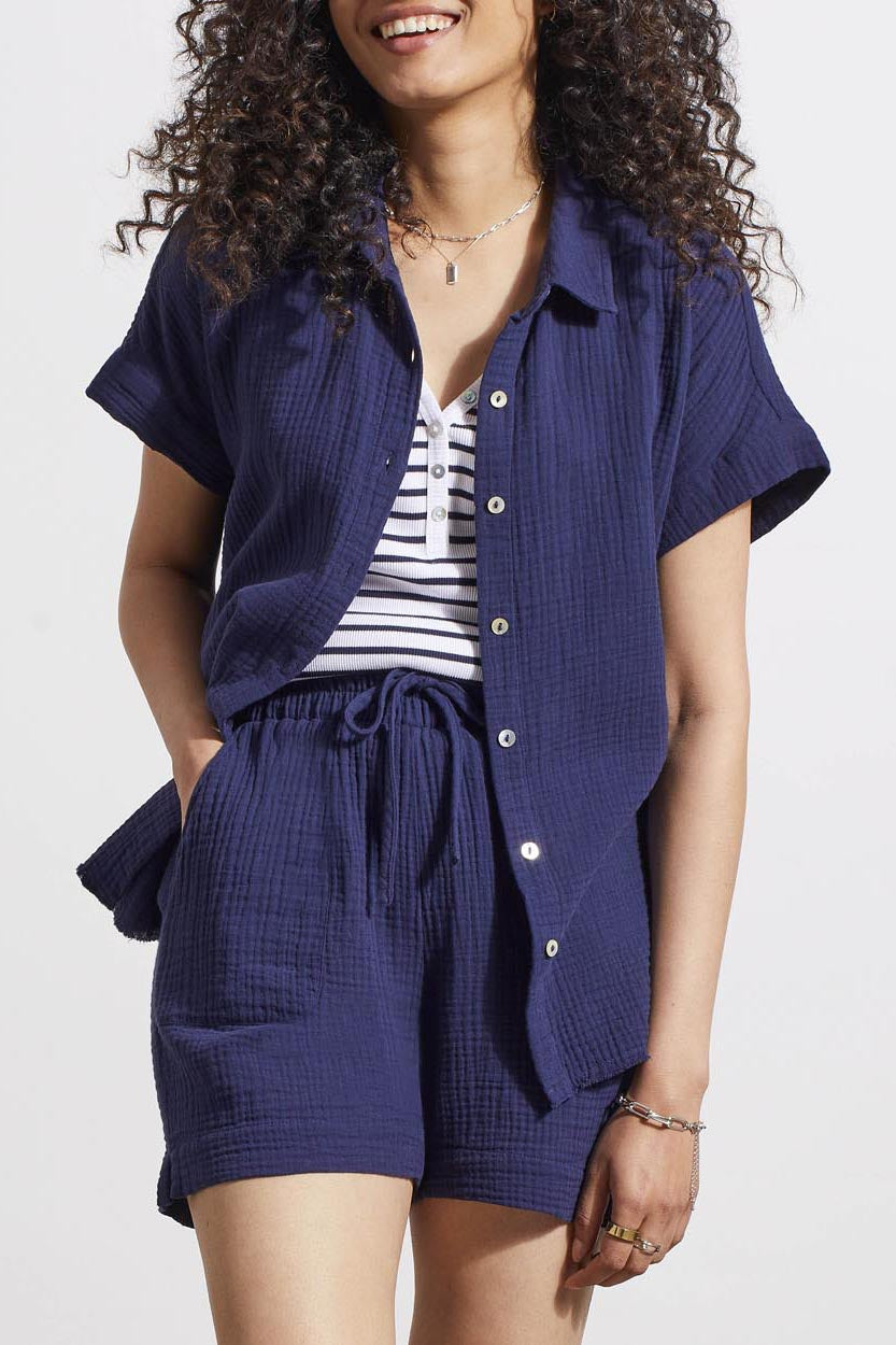 Tribal Short-Sleeved Woven Shirt 5345O-4555-2474 Nautical