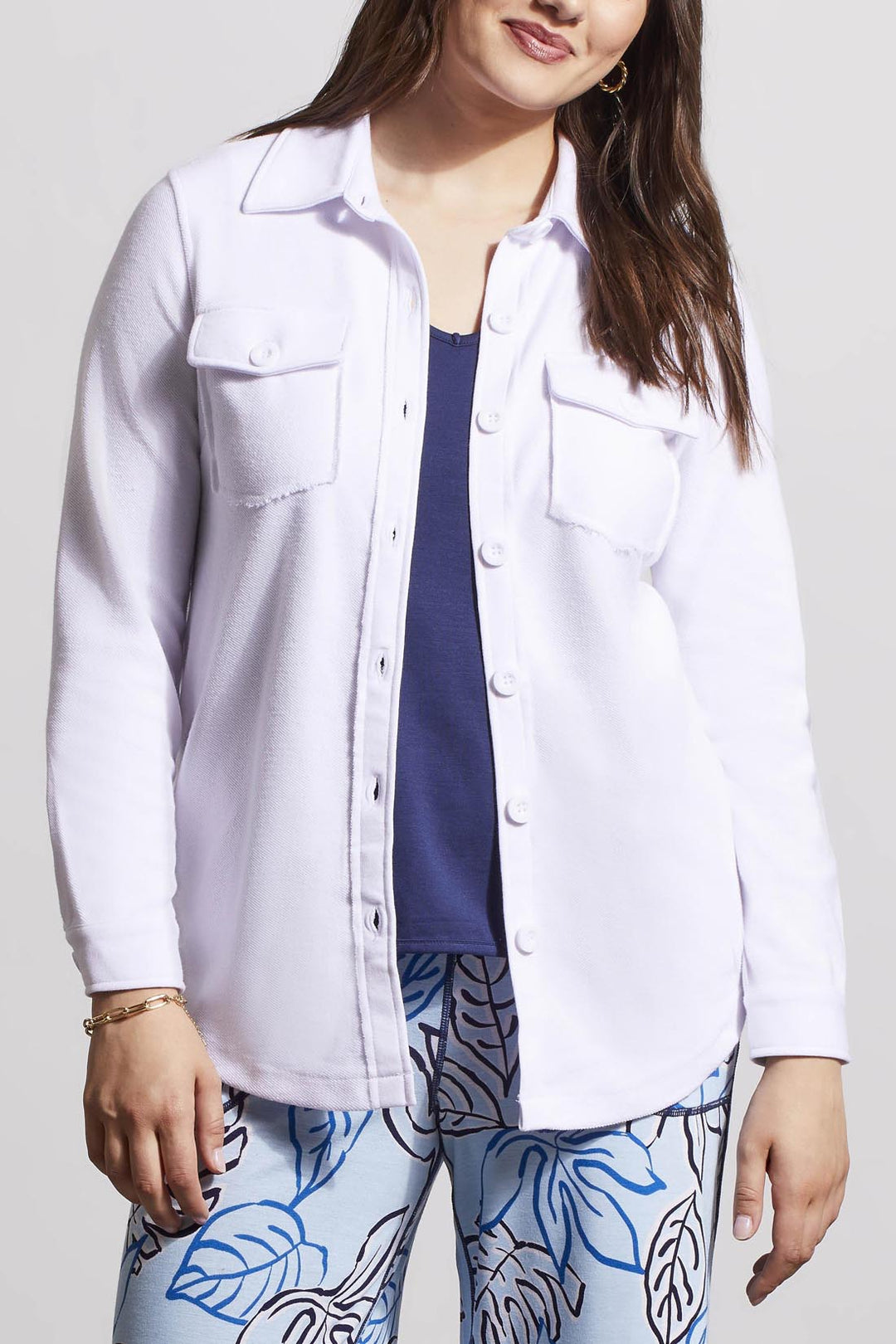 Tribal Mixed Media Shacket 5356O-4614-0001 White